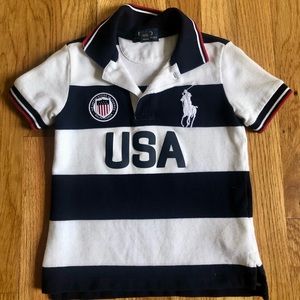 Ralph Lauren Polo 3/3T red/white/blue stripe